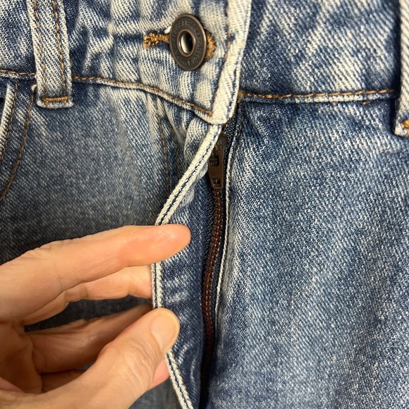 Alloy Apparel Tall Dalya Distressed Denim Long Sleeve Jumpsuit Cotton Blend Sz S - Picture 14 of 16